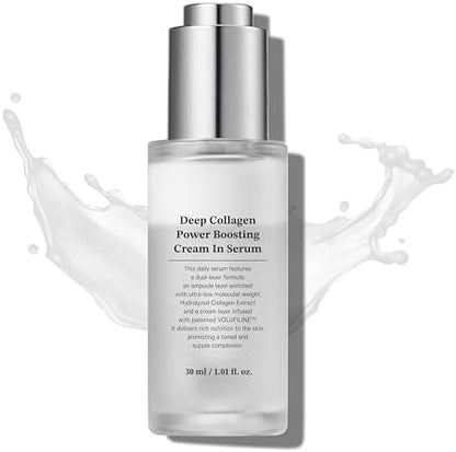 Deep Collagen Anti-Wrinkle Cream In Serum | Volufiline, Real Collagen, Skin Volumizing, Glass Skin, Elasticity