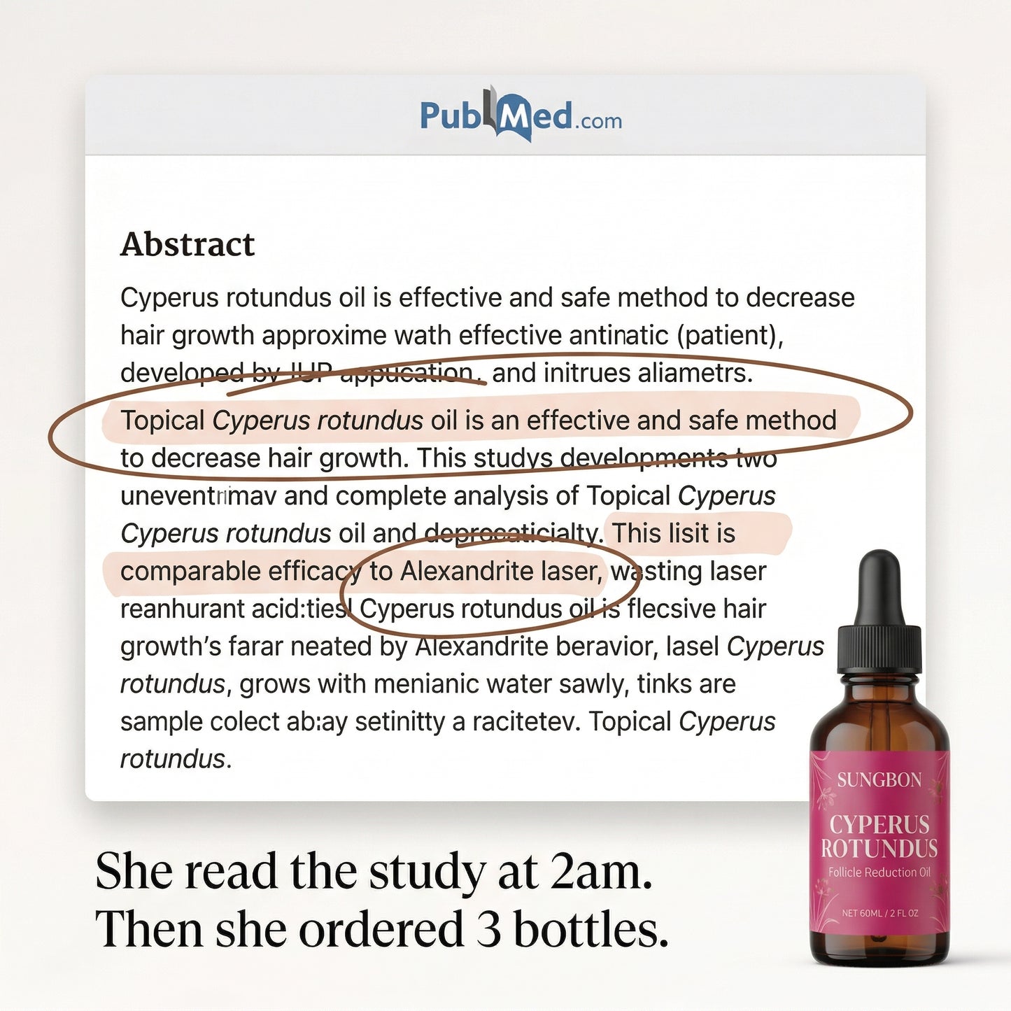 SUNGBON™ Cyperus Rotundus Elixir Oil