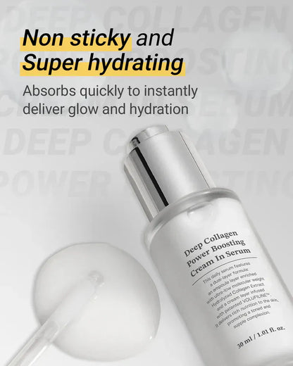 Deep Collagen Anti-Wrinkle Cream In Serum | Volufiline, Real Collagen, Skin Volumizing, Glass Skin, Elasticity