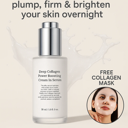 Deep Collagen Anti-Wrinkle Cream In Serum | Volufiline, Real Collagen, Skin Volumizing, Glass Skin, Elasticity