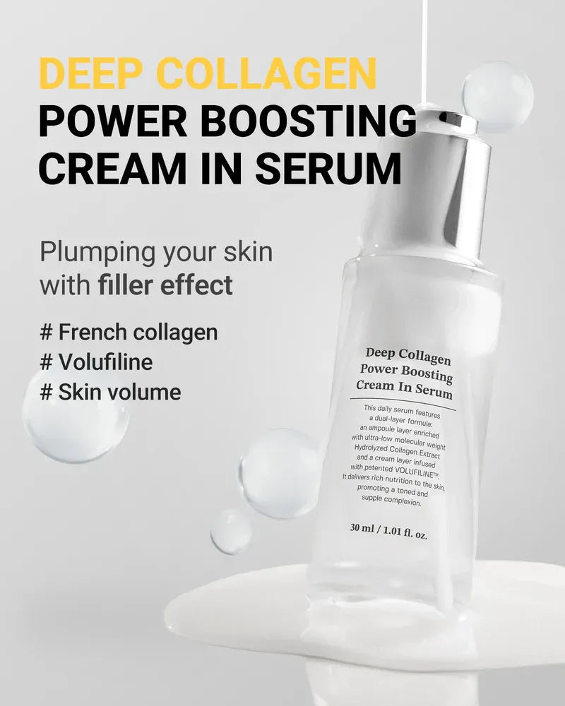 Deep Collagen Anti-Wrinkle Cream In Serum | Volufiline, Real Collagen, Skin Volumizing, Glass Skin, Elasticity